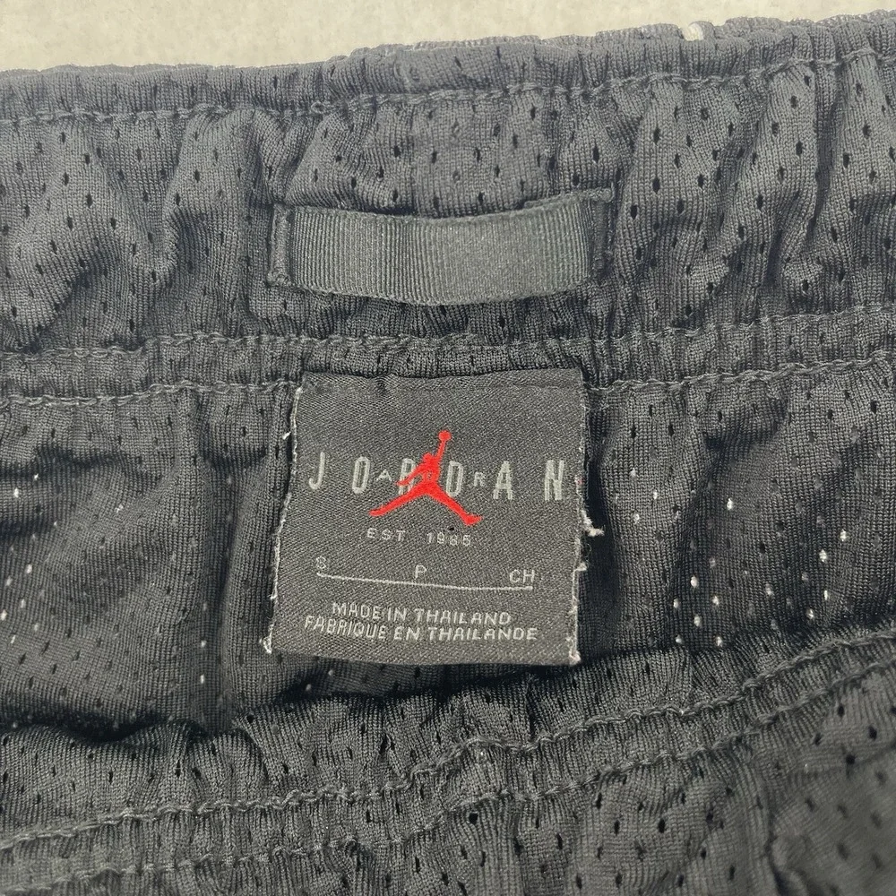 Jordan Essential Printed Shorts Mens S Black Basketball Pinstripes Mesh Retro